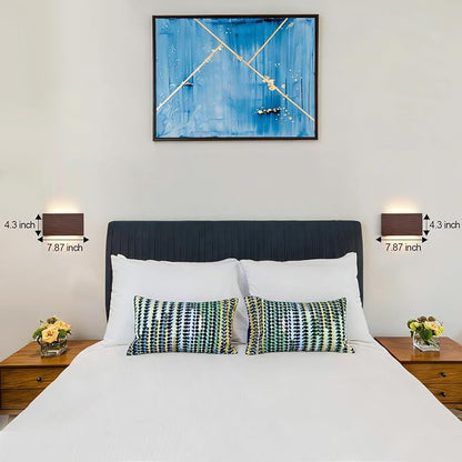 Wood Linear LED Wall Sconce, Dimmable Wall Light, Wood Long Wall Lamp Hallway - Image 8