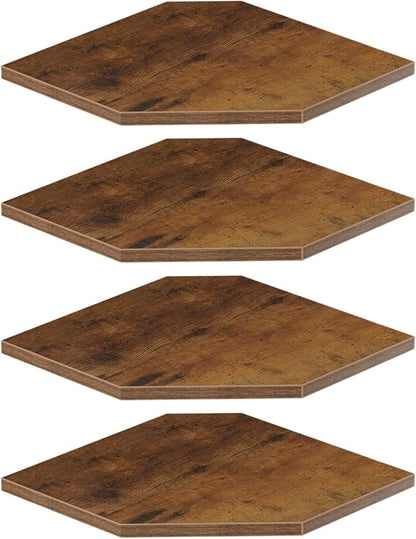 JJL Corner Shelf, 12 Inch Set of 4 Floating Shelves by Unknown