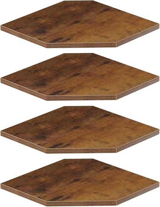 JJL Corner Shelf, 12 Inch Set of 4 Floating Shelves by Unknown