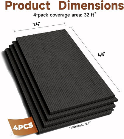 VooBang 4 Pack 3D Wall Panels, Waterfall Stone Texture PU Wall Panels, Accent - Image 3
