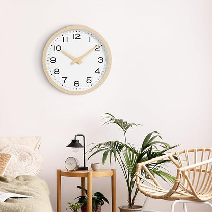 AKCISOT Wall Clock, Boho Kitchen 10 Inch Wall Clocks Battery Operated Non - Image 7