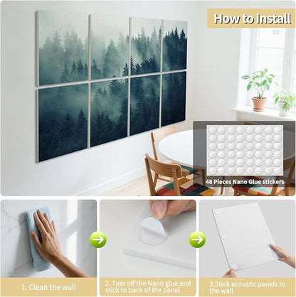 Art3d Soundproof Wall Panels 48"x32", Sound Absorbing Decorative Wall Panels - Image 7