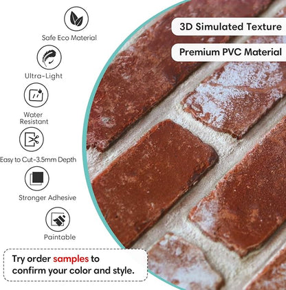 Commomy Faux Brick 3D Wall Panels - Image 3