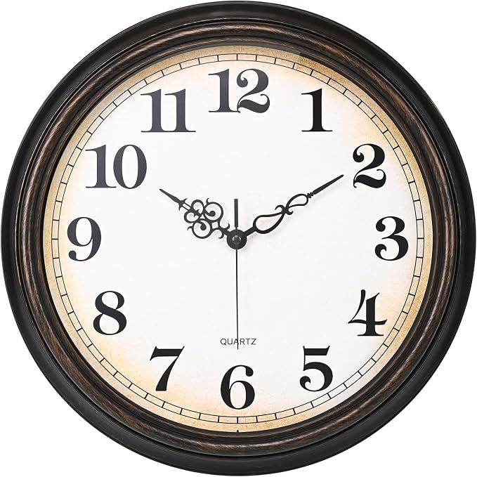 Yoiolclc Large Wall Clock 16 Inch Silent Non-Ticking Vintage Wall Clocks by YoiolclcWallClock