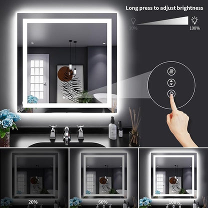 LOAAO 32"X32" LED Bathroom Mirror - Image 4