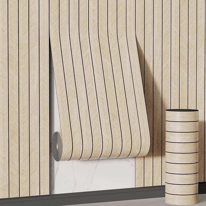 Arthome Peel and Stick Slat Wall Panels 15.7 "x400, Self-Adhesive PVC Wood by ArthomeWALLDECOR