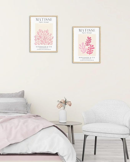 HesenDot Unframed Matisse Pink Wall Art, 12x16in Canvas Prints Poster, - Image 6