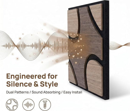 Acoustic Wood Slat Panels, 3D Fluted Wood Panel Sound Absorbing Panel - Image 5
