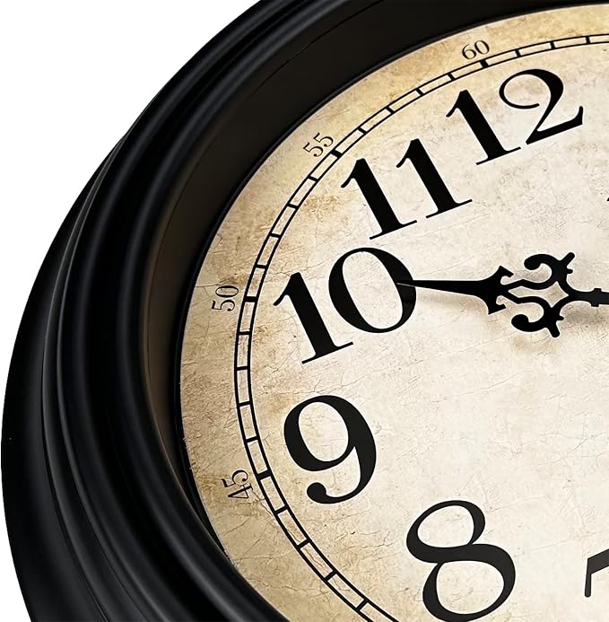 Plumeet Extra Large Retro Wall Clock - Image 4