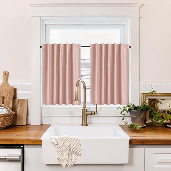 RYB HOME 100% Blackout Short Curtains by RYBHOME