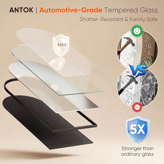 Antok 64" x21” Arched Full Length Floor Mirror, Free Standing/Wall Mount/Leaning - Image 7