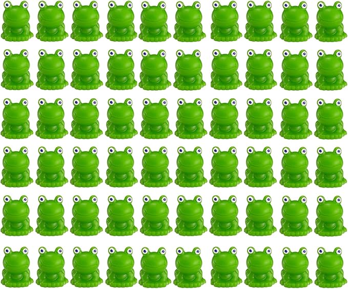 200 Pcs Mini Frog Figurines Mini Resin Frogs Mini Garden Frog Green Frog Figurines for Fairy Home Garden Decor…