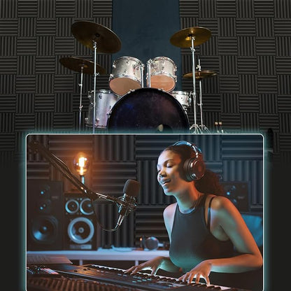 JBER 24 Pack Sound Proof Acoustic Foam Panels - Image 5