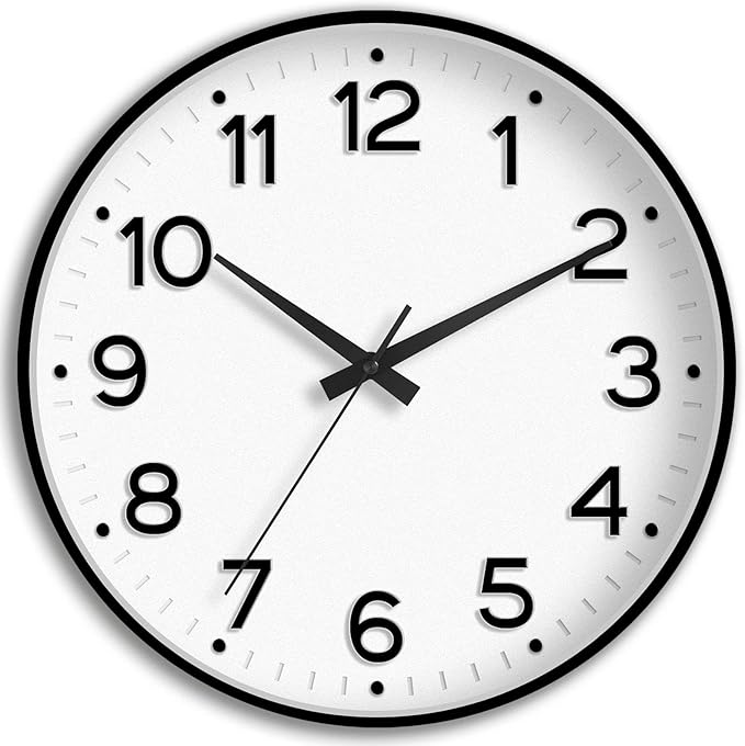 Roymnie Wall Clock 10 Inch Silent Wall Clocks Battery Operated-Modern Non by Unknown