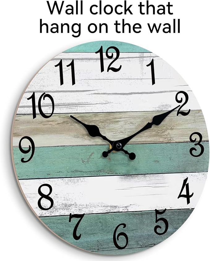 CHYLIN Wall Clock, 10 Inch Silent Non Ticking Wall Clocks Battery Operated - Image 2