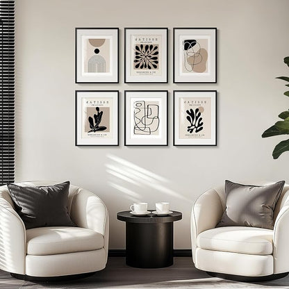 Framed Neutral Abstract Wall Art - Image 4