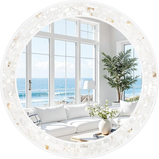 Tanmicoshomy Round Bathroom Mirror 26 Inch, Circle Mirror by Tanmicoshomy