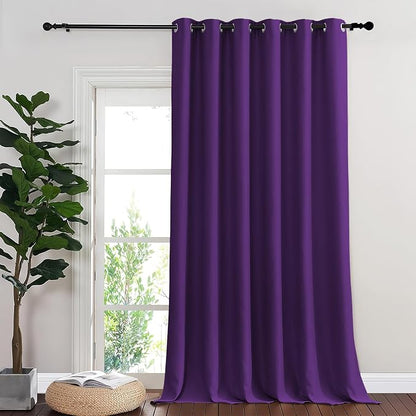 NICETOWN Room Divider Curtain 132 Inches Long, Wide Blackout Sliding Door by NICETOWN
