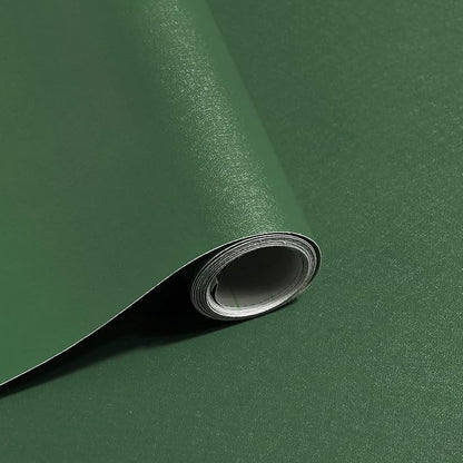 Safiyya 393"x17.7" Olive Green Peel and Stick Wallpaper Dark Green Contact by SAFIYYA