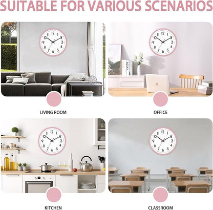 HZDHCLH Wall Clock Silent Wall Clocks Battery Operated 10 Inch Modern Non - Image 4