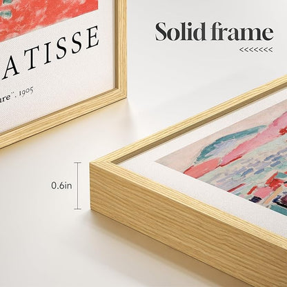 Framed Matisse Wall Art for Living Room, 6 Pieces Abstract Colorful Canvas - Image 7