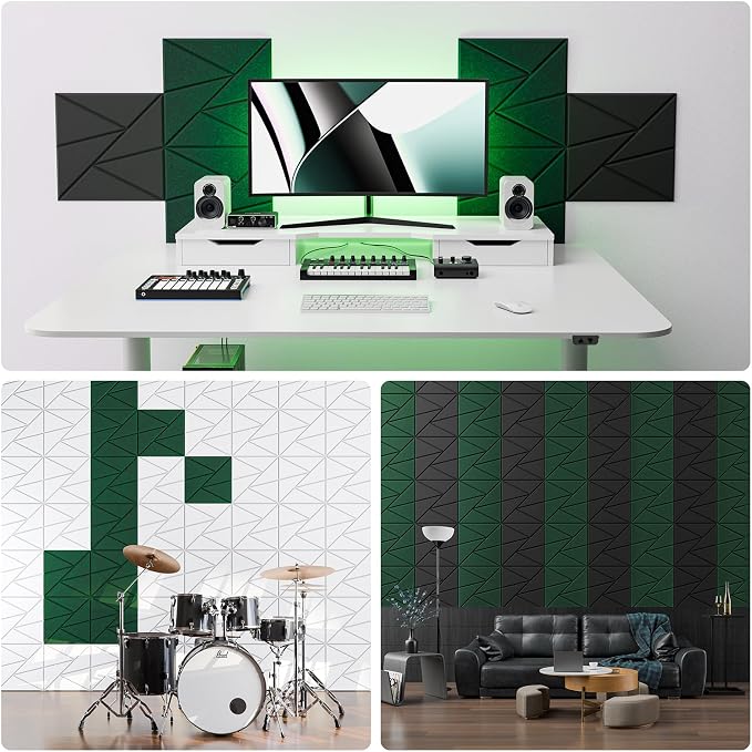 22 Pack Acoustic Panels with Self-Adhesive, Sound Panels High Density, - Image 4