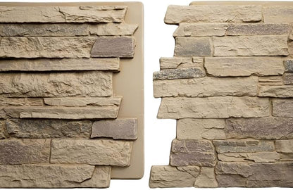EverStone Acadia Ledge Faux Stone Panel, Adobe Color - Image 8