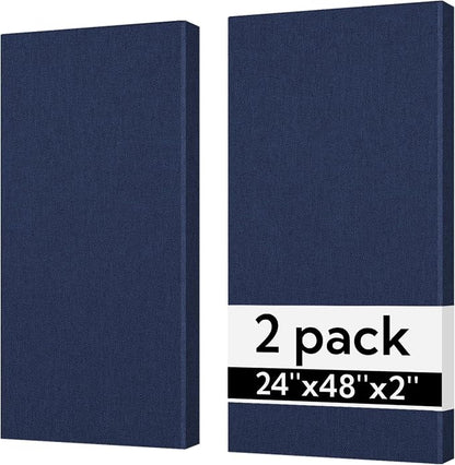 Olanglab Sound Absorbing Acoustic Wall Panels 2 Pack, Large Fabric Wrapped by Olanglab