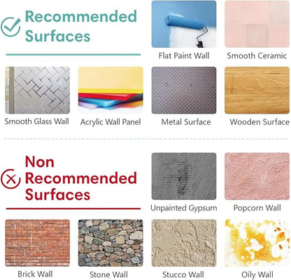 COMSTICKC 3D White with Gray Spots Faux Brick Wall Panel Peel and Stick Wall - Image 9