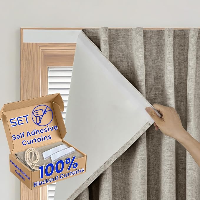 Magic Tape Window Curtain by Sovtfides
