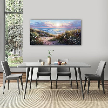 hyidecorart Blue Ocean Artwork Pictures Canvas Wall Art - Image 4