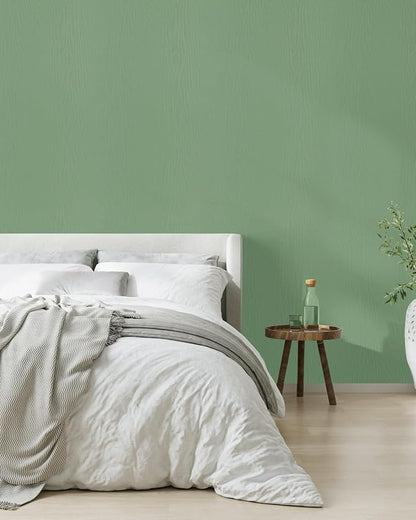 Wood Contact Paper Green Peel and Stick Wallpaper, Thickened No Tearing Vinyl - Image 4