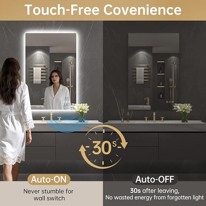 LOVESPEJO 24"x36" Backlit Mirror Bathroom, LED Bathroom Mirror - Image 2