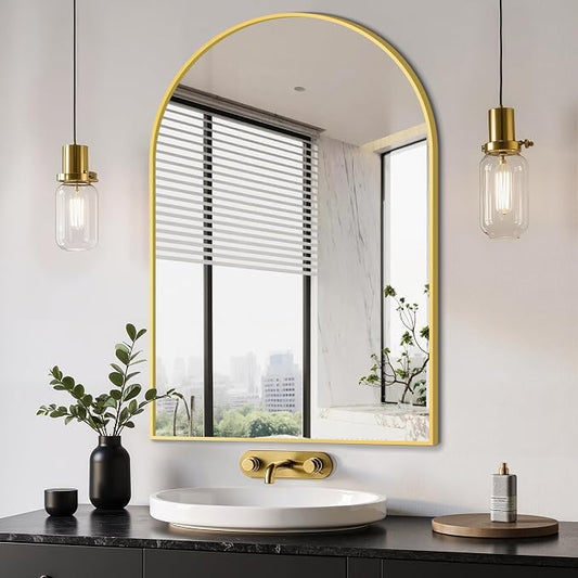 Delma Arched Bathroom Mirror, Living Room and Entryway by Delma