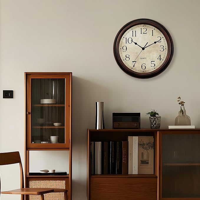 KECYET 12 Inch Wall Clocks Battery Operated Silent Non-Ticking Analog Wall - Image 6