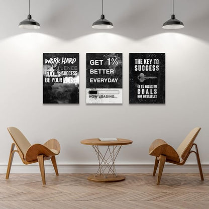 KAWAHONE Motivational Success Canvas Wall Art - Image 3