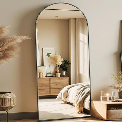 Prywot Arched Full Length Mirror, Modern Full Body Mirrors - Image 3
