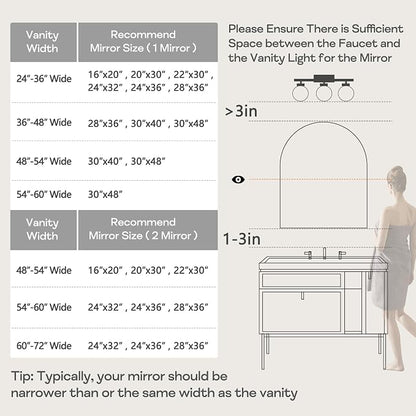Large Black Arched Mirror, Arched Top Bathroom Vanity Mirror - Image 7