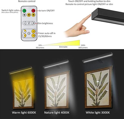 MIOBLUE Wireless Picture Lights, Rechargeable Battery Art Display Light - Image 2