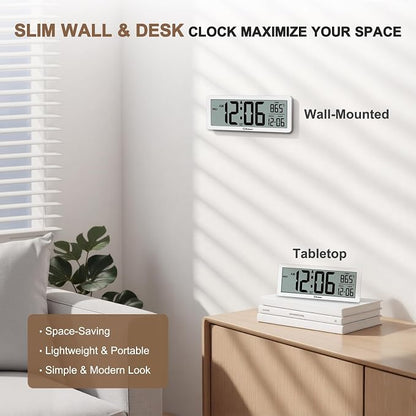 Soobest 8.5 Inch Digital Wall Clock Battery Operated - Image 6