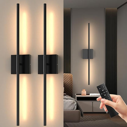 Tartek Battery Operated Wall Sconces Set of Two, Rechargeable Wall Lights by Tartek