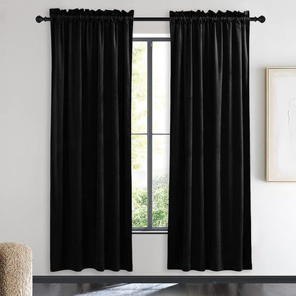 NICETOWN Insulated Black Out Velvet Curtains by NICETOWN