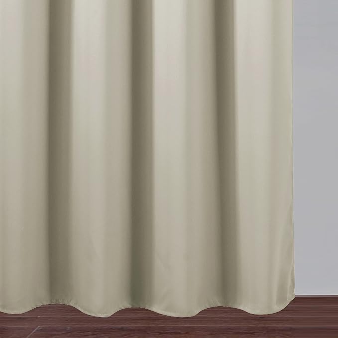 LEMOMO Blackout Curtains 66 x 84 inch/Light Beige Curtains Set of 2 - Image 9