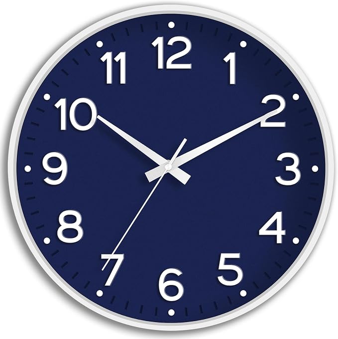 Roymnie Wall Clock 12 Inch Silent Wall Clocks Battery Operated- Modern Non by Unknown
