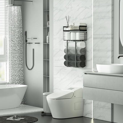 Xstydes Towel Racks for Bathroom, Metal Towel Holder - Image 2