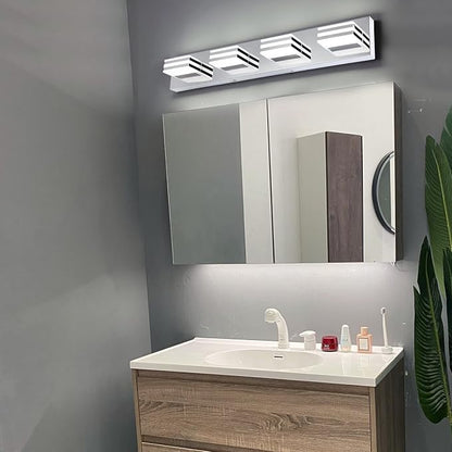 LED Vanity Lights for Bathroom 4 Light Bathroom Lamp over Vanity 27Inch Bathoom - Image 4