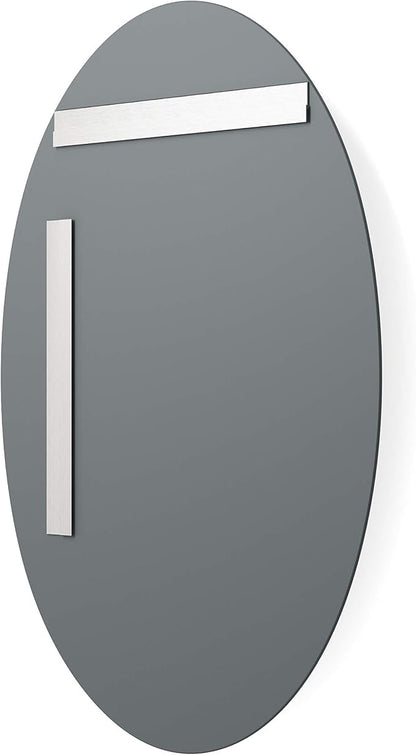 Better Bevel Frameless Oval Mirror, 23.5" x 33" Bathroom Wall Mirror w/Beveled - Image 4