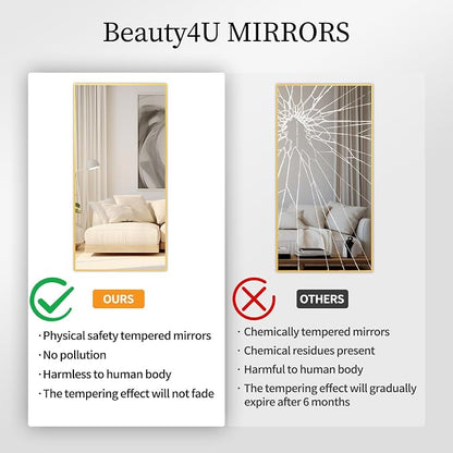 Beauty4U 59" x 16" Tall Full Length Mirror - Image 3