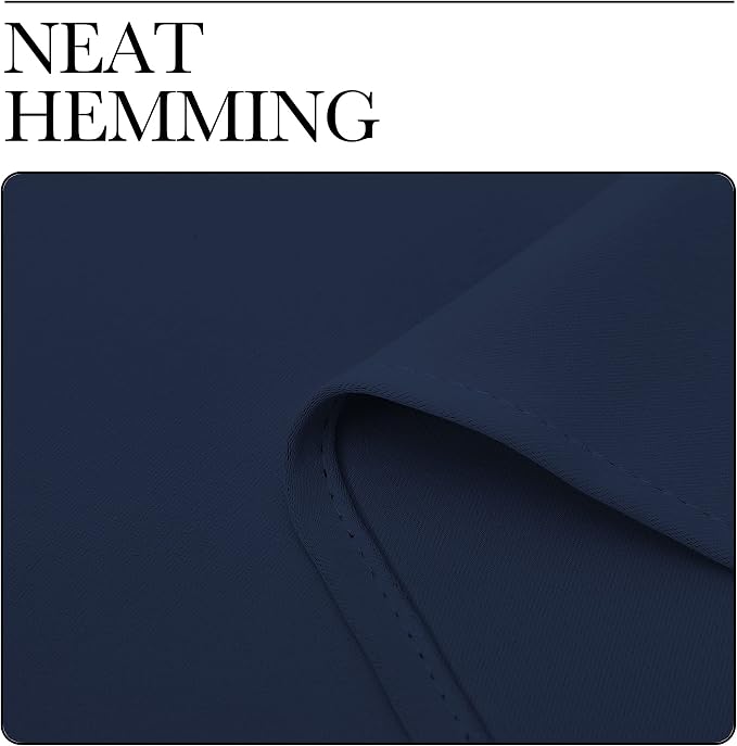 NICETOWN Navy Blackout Curtains 120" Long - Image 7