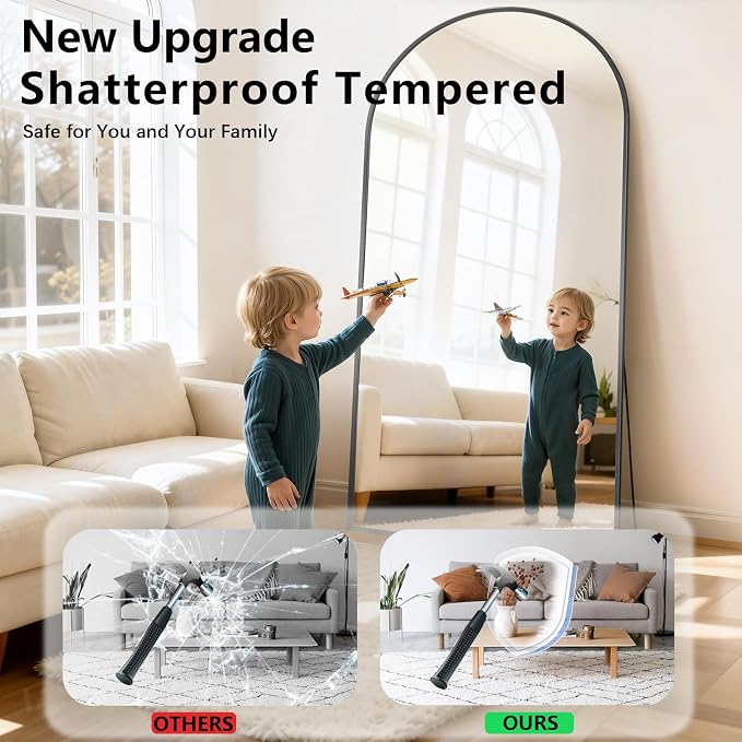 Large Full Length Mirror, Room Decor Big Full Body Mirror - Image 5